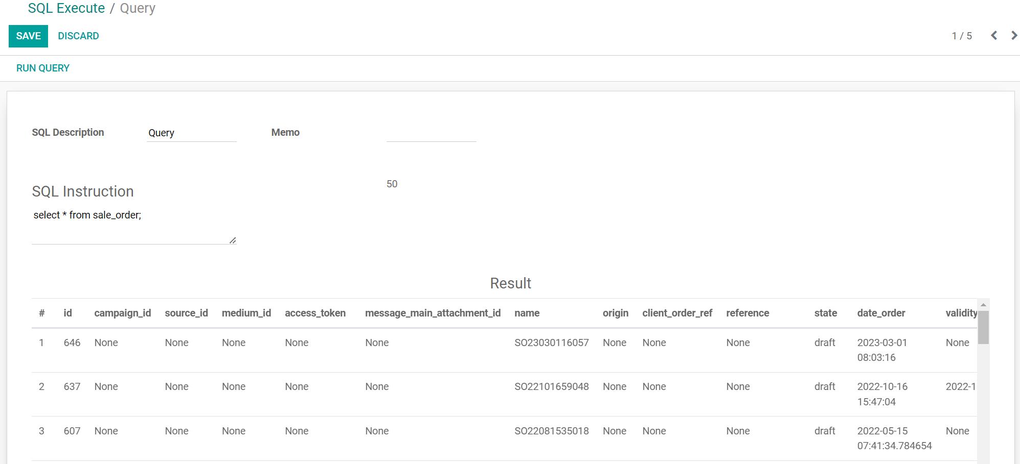 Direct Sql Execute, Table size view, dead lock kill
