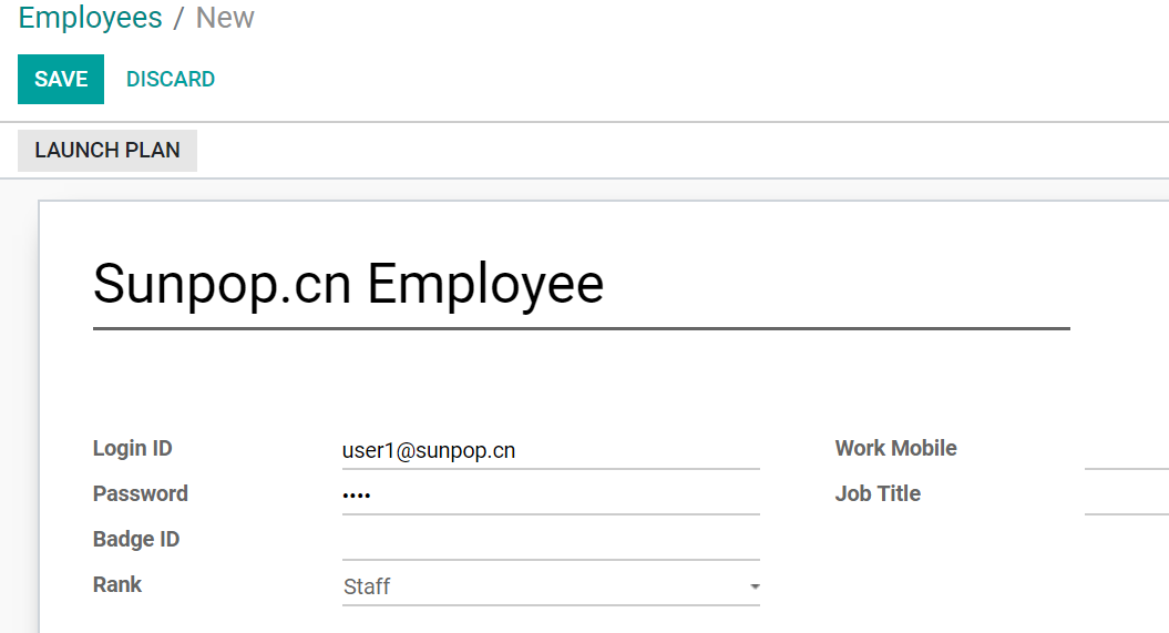 Auto create user from employee