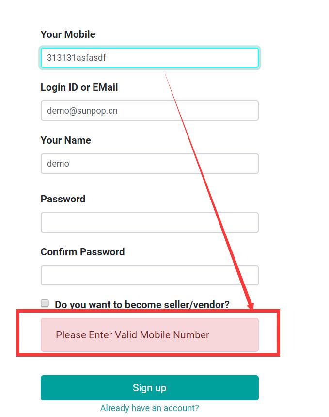 Login Sign-up with Mobile number