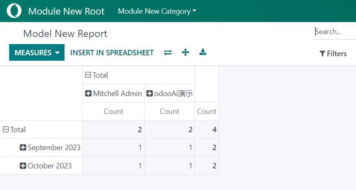 Odoo Module Template. App sample with widget.