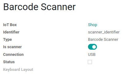 Modifying the form view of the barcode scanner.