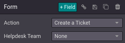 Action field to create a task upon submitting a form