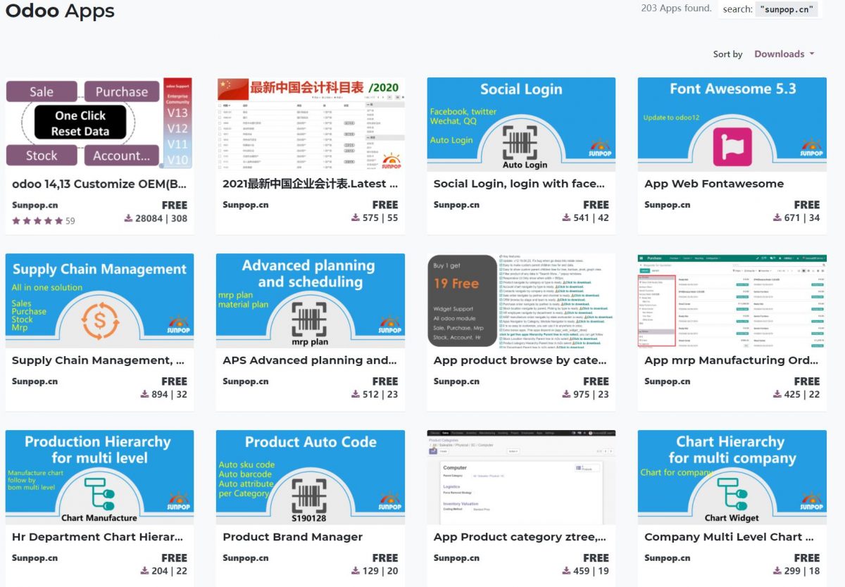 odoo16,15,14,13,12,11最新免费会计科目表模块-2023版更新最新税率,多级科目树状导航实现,更丰富内容