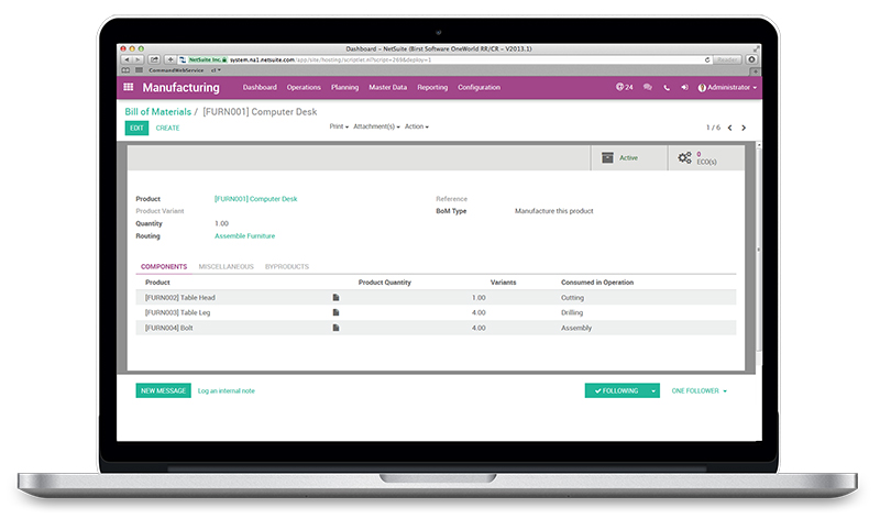 Odoo - BoM