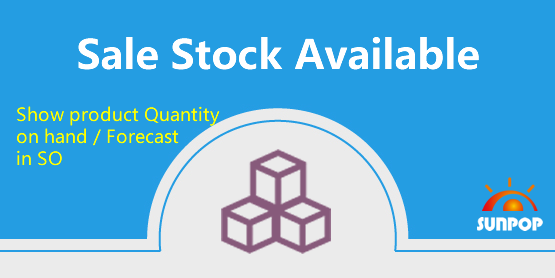 Stock available in Sale order line, Forecast