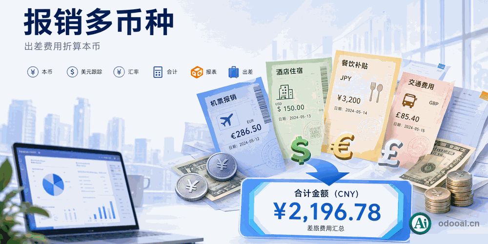 费用报销管理多币种增强,HR Expenses Multi Currency