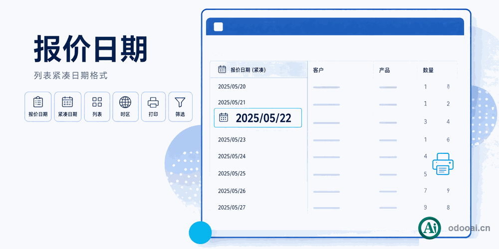 销售订单报价的日期增强,列表中仅显示短日期-Sale Date Enhance