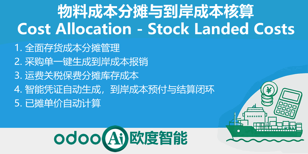 [app_stock_picking_cost] 物料成本分摊与到岸成本核算,Cost Allocation-Stock Landed Costs