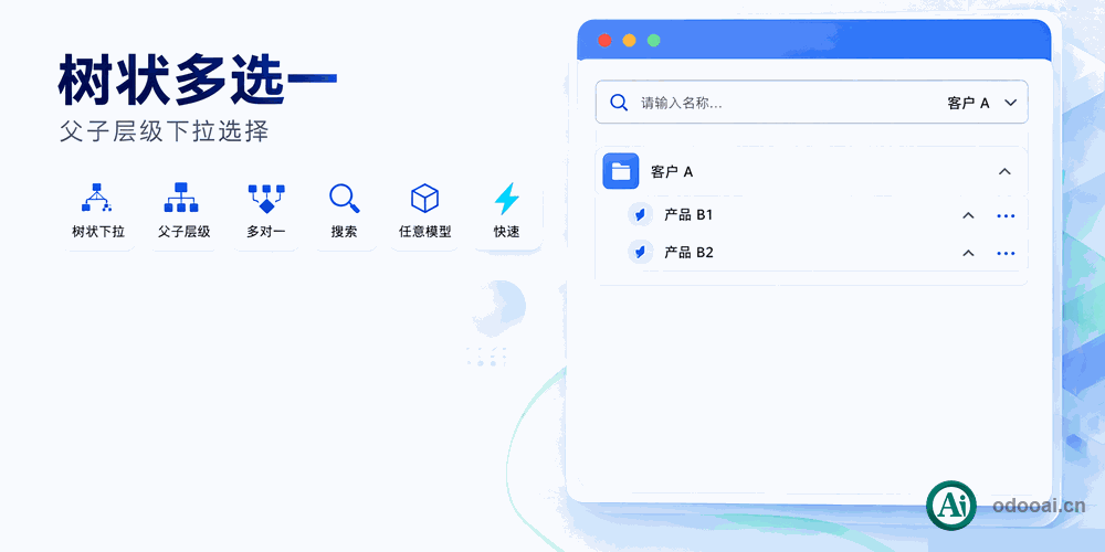 [app_web_widget_ztree] ztree树状下拉m2o小组件widget,Many2One动态父子树展现