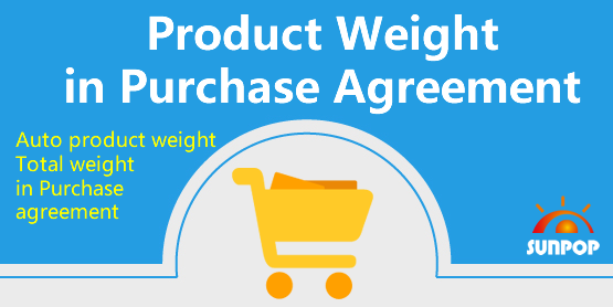 [app_product_weight_purchase_requisition] Weight in Purchase Agreements