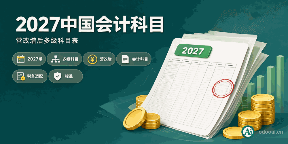 [l10n_cn_standard_latest] 2027最新中国企业标准会计科目表-中国会计