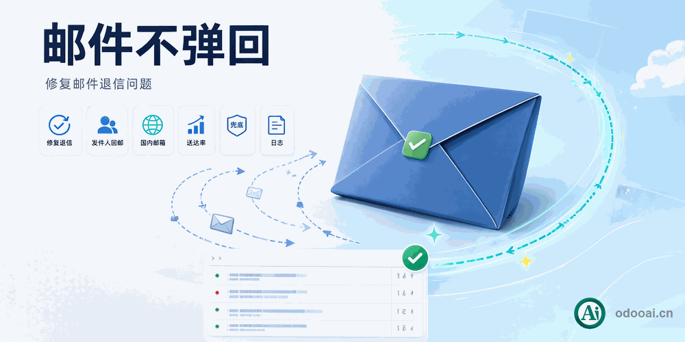 [app_send_mail_no_bounce] odoo邮件发送优化，优先使用发件人邮局设置作为回邮地址，不再用Bounce代发