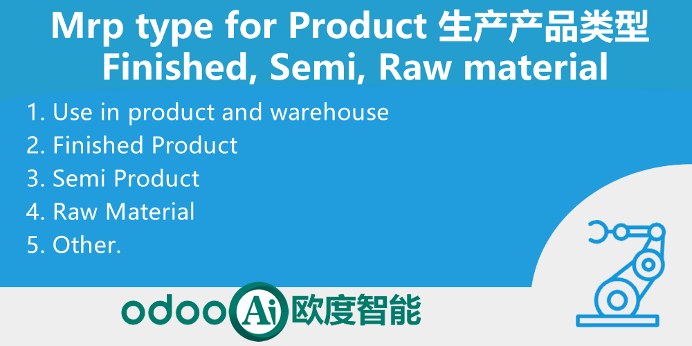 [app_product_mrp_type] Mrp type for Product, Finished, Semi, Raw material